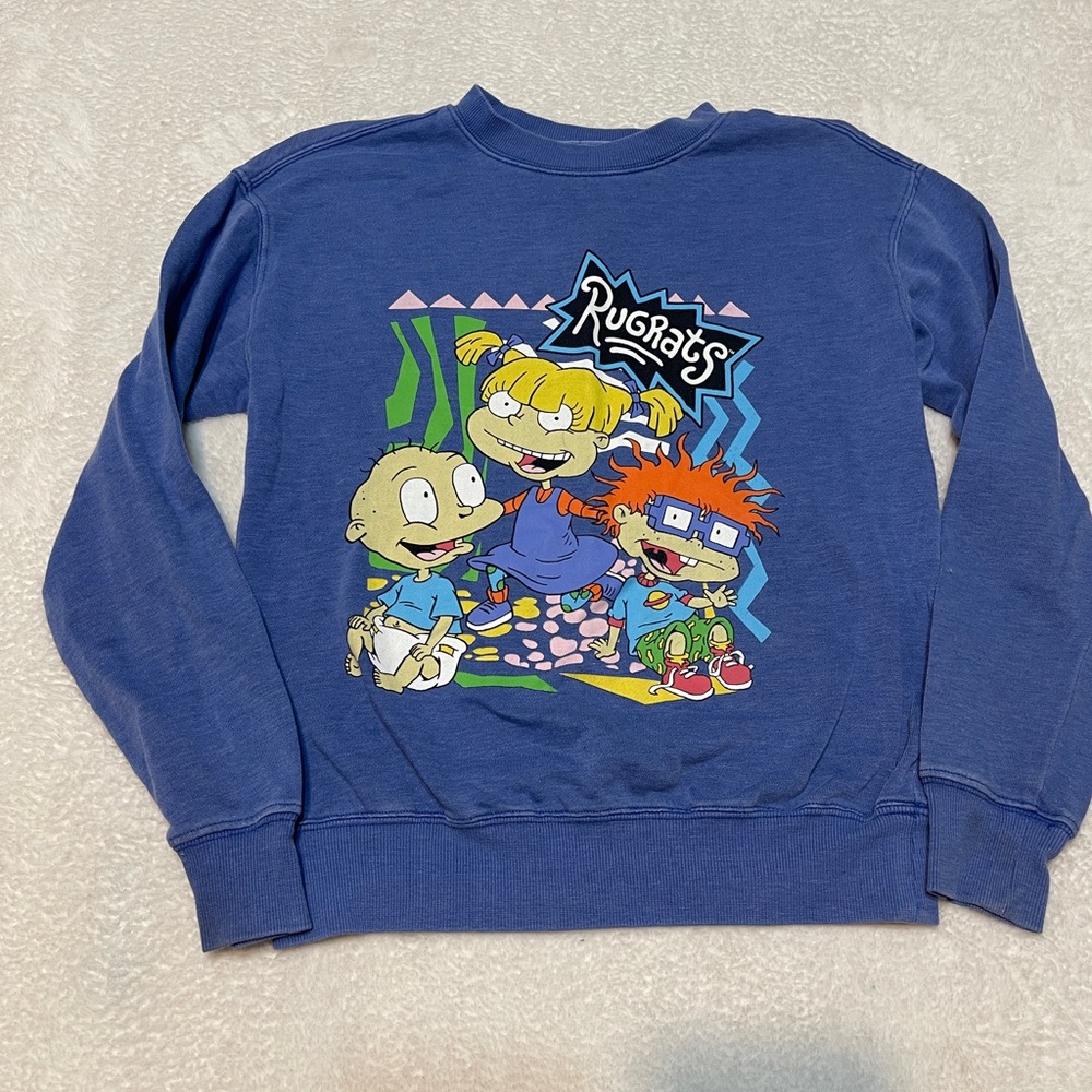 Nickelodeon Throwback Retro Rugrats Cartoon Graphic‎ Sweatshirt Women's XS